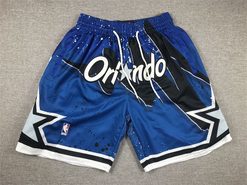 2025 Men NBA Orlando Magic Shorts Blue style 1->orlando magic->NBA Jersey